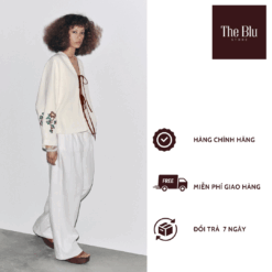 ÁO CHOÀNG KIMONO THÊU HỌA TIẾT