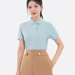 Áo Polo Nữ Vỏ Trấu Dáng Vừa