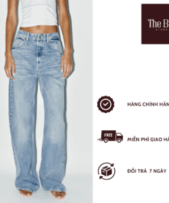 Quần Jeans Nữ Ống Rộng Cạp Cao – Thời Trang Năng Động & Tôn Dáng