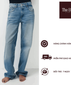 Quần Jeans Nữ Ống Suông Lưng Vừa – Thiết Kế Cơ Bản Dễ Phối Đồ