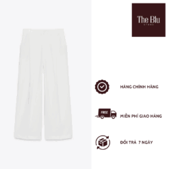 Quần Tây Ống Rộng Màu Trắng – The Blu Store