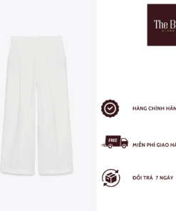 Quần Tây Ống Rộng Màu Trắng – The Blu Store
