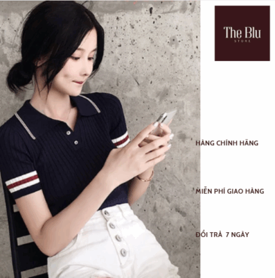 Ao phong co co phong cach tre trung phu hop voi moi nua tuoi