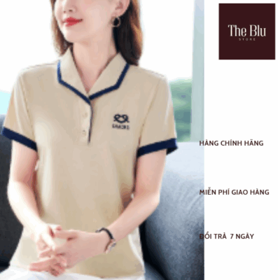 áo phông nữ màu be đẹp phong cách trẻ trung hiện đại