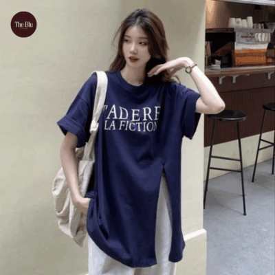 Áo Thun Xẻ Tà Nữ Item "Quốc Dân" Cho Cô Nàng Cá Tính 3 Ao-thun-xe-ta-nu-form-rong-dep-hot-trend.