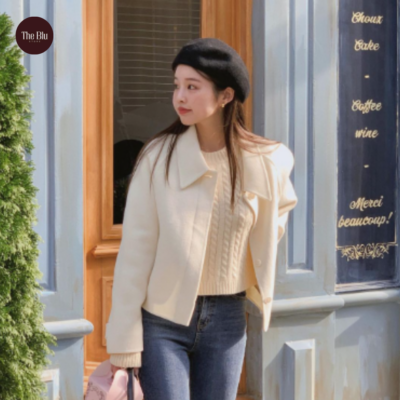 Mẫu Áo Khoác Dạ Nữ Dáng Ngắn Đẹp, Top 5 Thiết Kế Sang Chảnh Hack Dáng 20